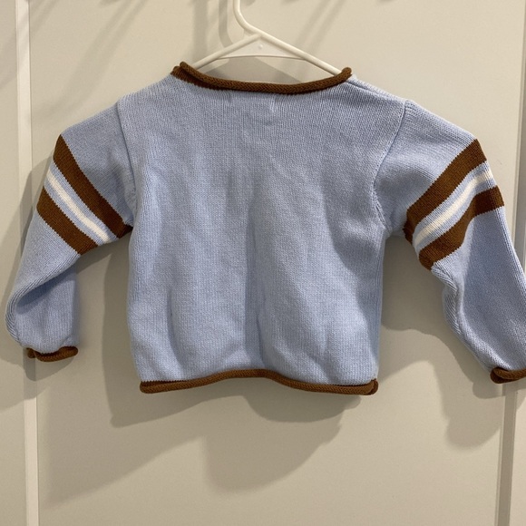 Zubels Football Cotton Knit Handmade Sweater Zub24 |Size 18 mth - Picture 8 of 10